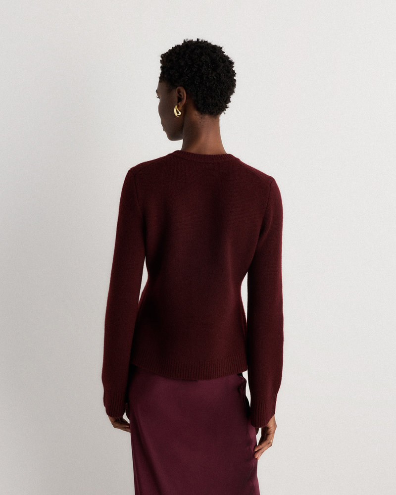 Mongolian Cashmere Structured Cardigan