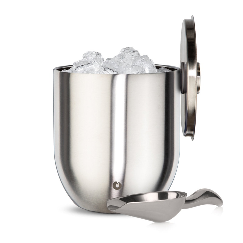 Stainless Steel Ice Bucket with Lid and Scoop