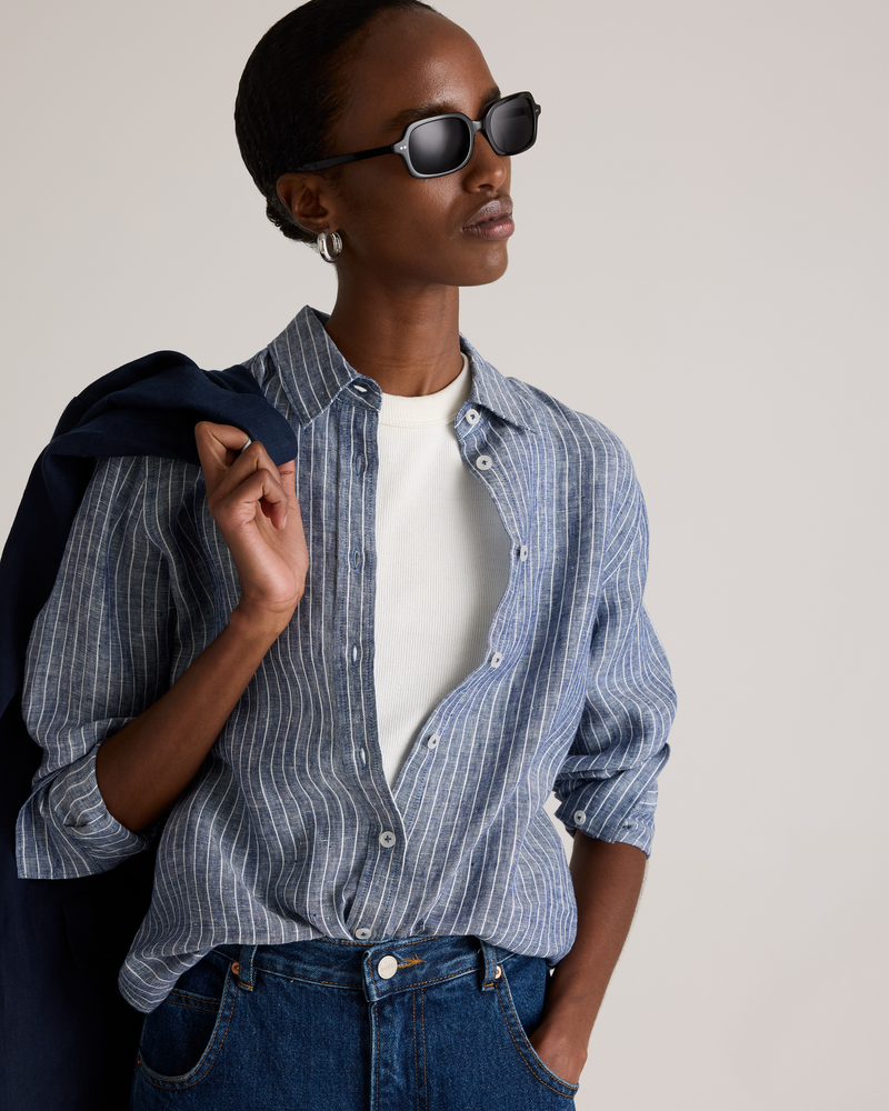 100% European Linen Long Sleeve Shirt