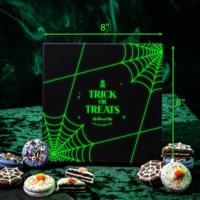 Halloween Chocolate Sandwich Cookies Gift Box, Glow-in-the-Dark