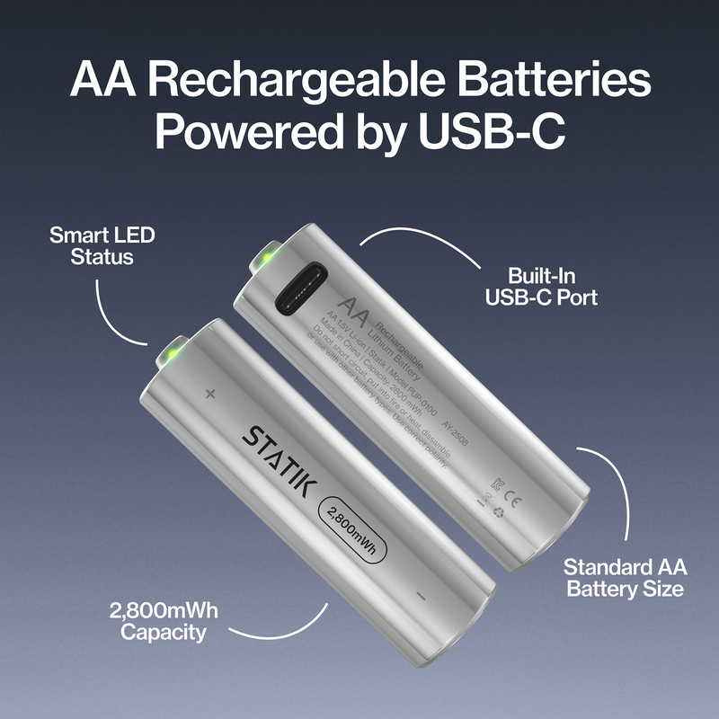 Rechargeable AA Battery 4-Pack