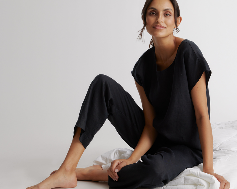100% European Linen Pajama Set