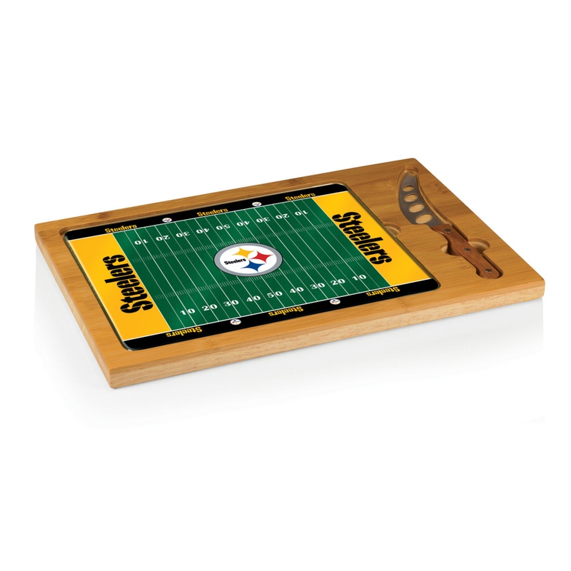 NFL Icon Glass Top Cutting Board & Knife Set