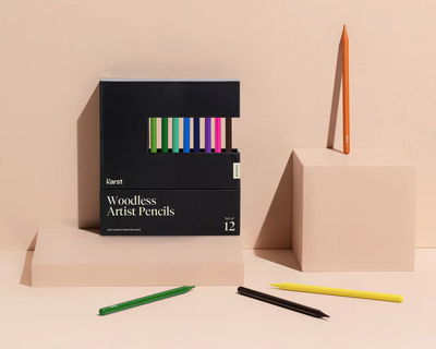 Woodless Artist Pencils, Set of 12