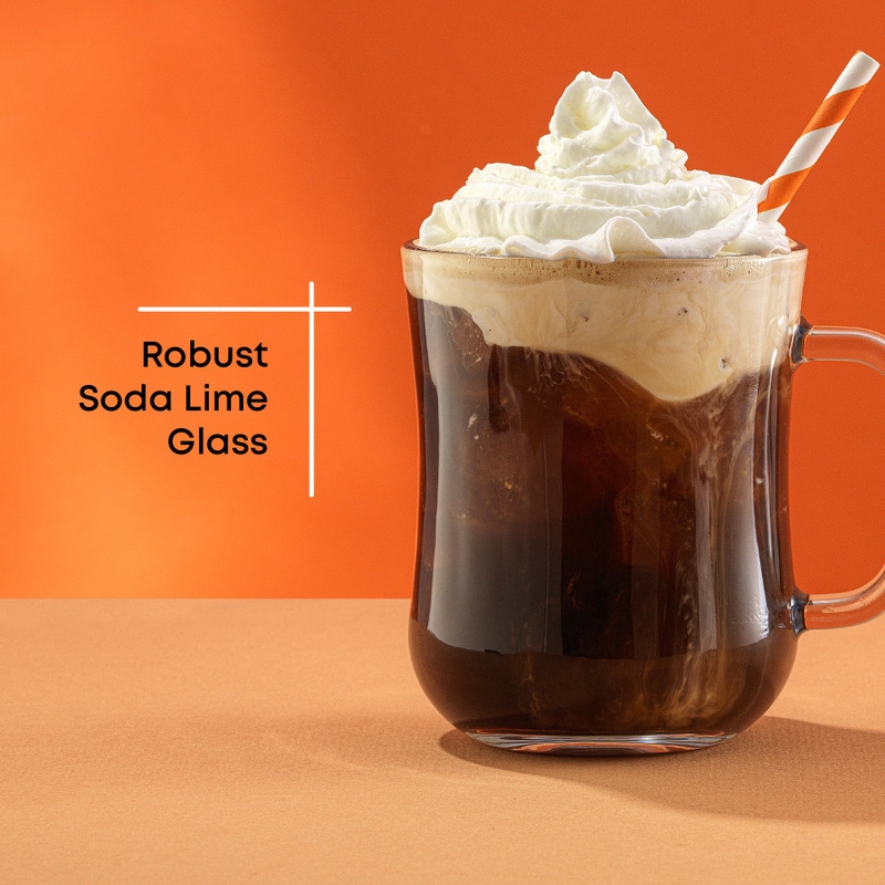 Diner Glass Coffee Mugs