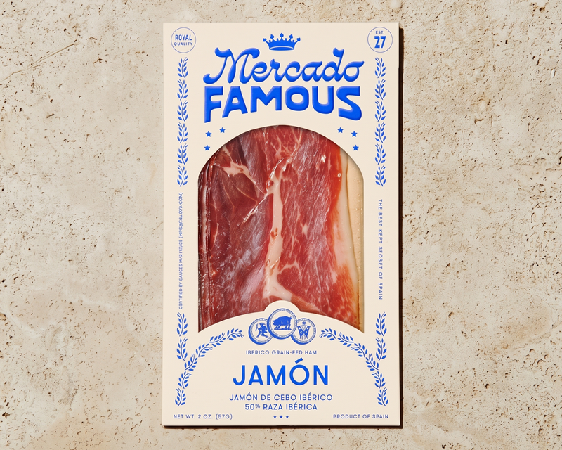 Jamón 50% Iberico Grain Fed Ham, 2oz Package