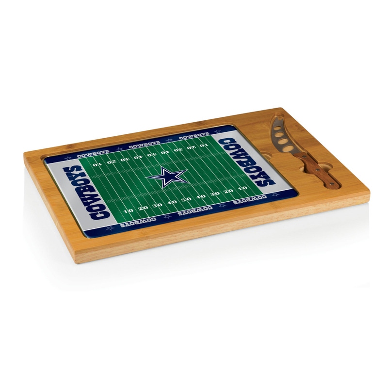 NFL Icon Glass Top Cutting Board & Knife Set