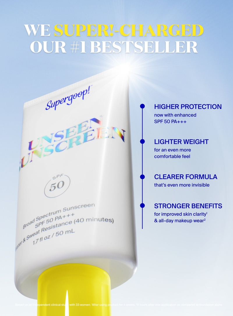 Unseen Sunscreen SPF 50, 2.5 oz