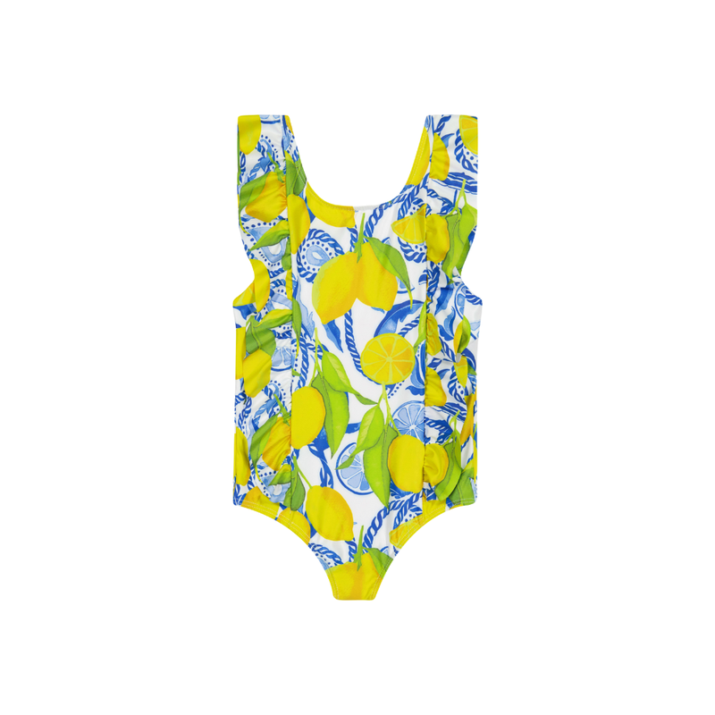 The Positano Girls Ruffle One Piece UPF 50+
