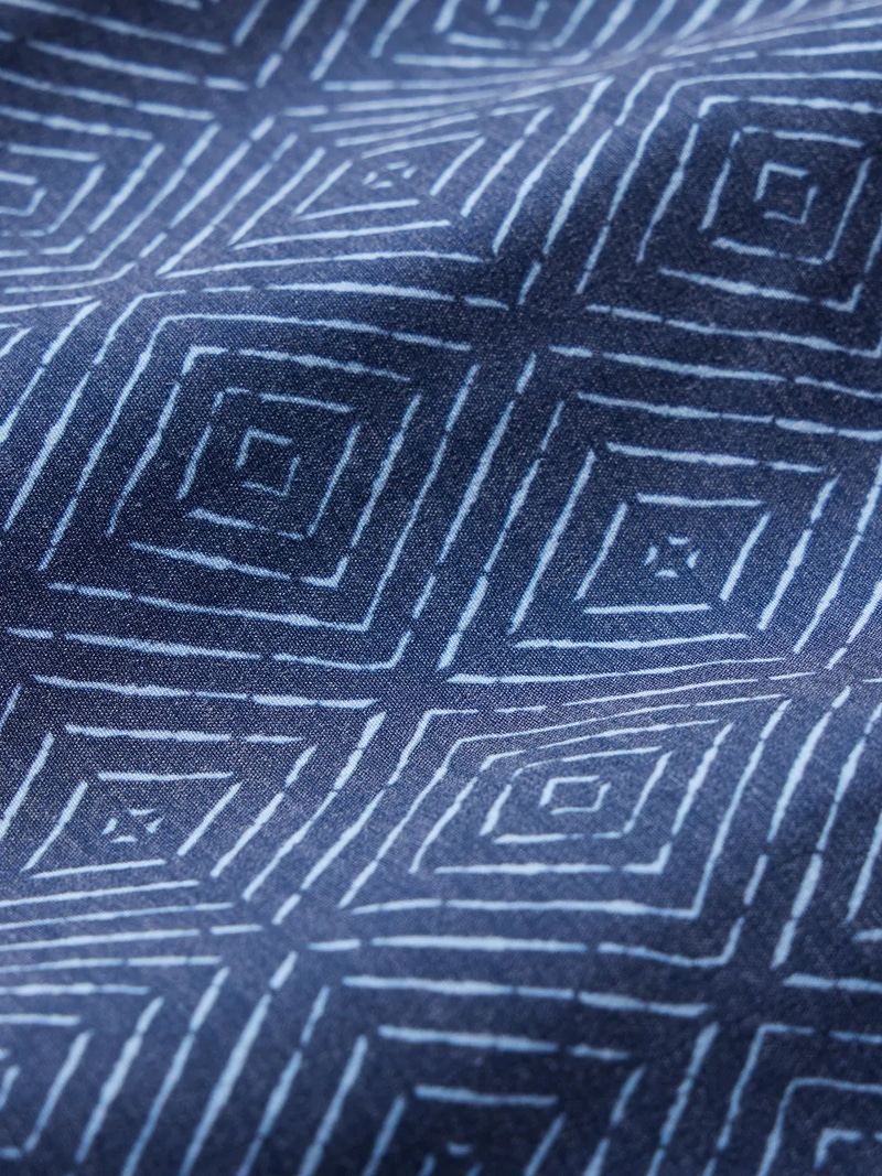 Bayberry Trunk, Navy Shibori