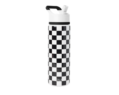 Summit Pattern Water Bottle with Straw Lid, 22oz
