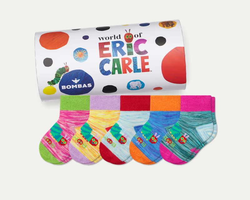 Baby Eric Carle Lightweight Calf Sock 5-Pack Gift Box