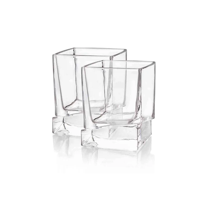 Carre Whiskey Glasses, Set of 2