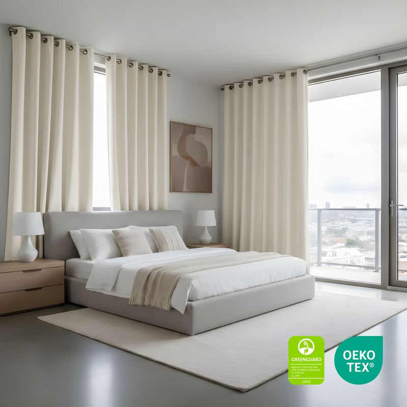 Grommet Blackout Curtain Set of 2, 84" Long