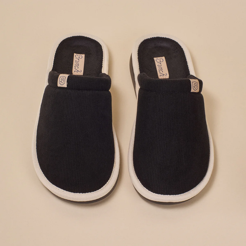 Essential Corduroy Slipper, Black