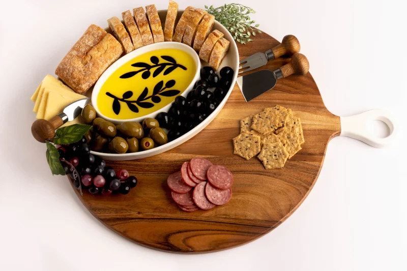 Olive Oil and Vinegar Dipping Tray