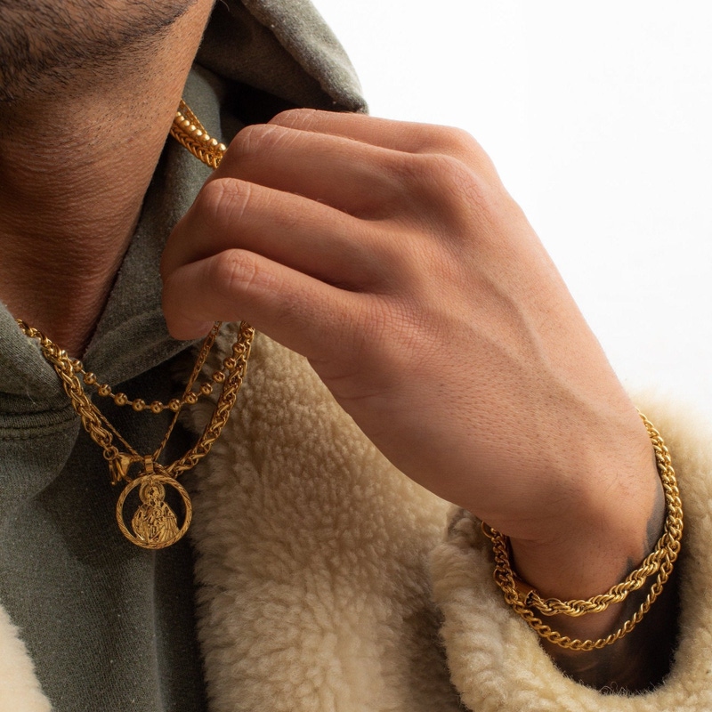 18K Gold Cuban Bracelet 4mm