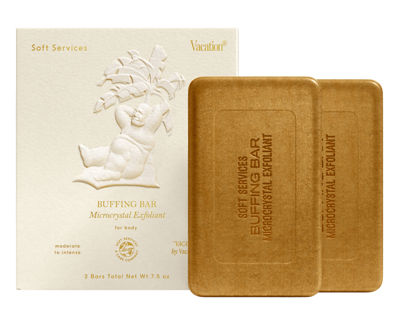 Soft Services x Vacation Exfoliating Buffing Bar 2 Pack