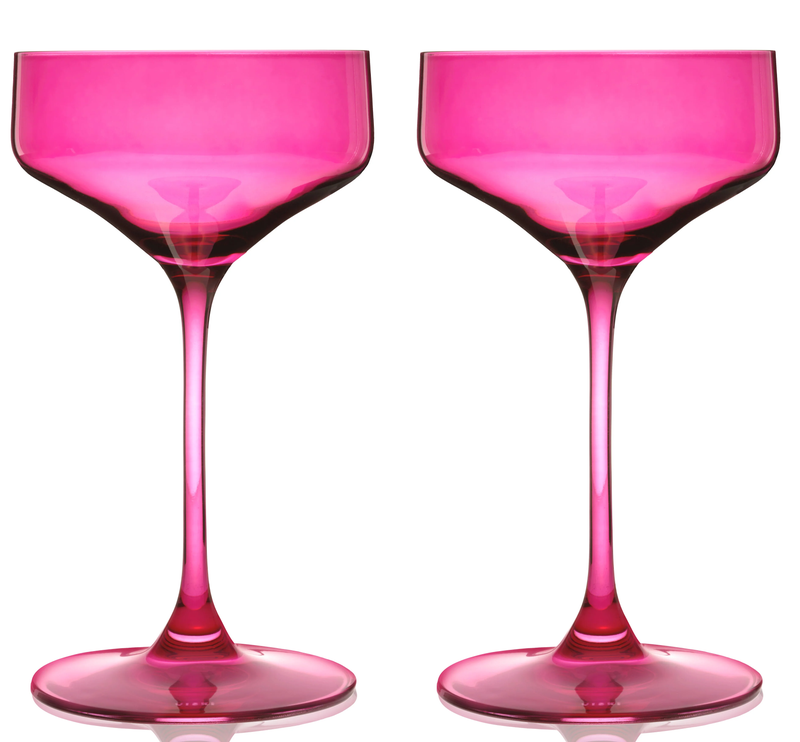 Reserve Nouveau Crystal Coupe Glasses, Set of 2