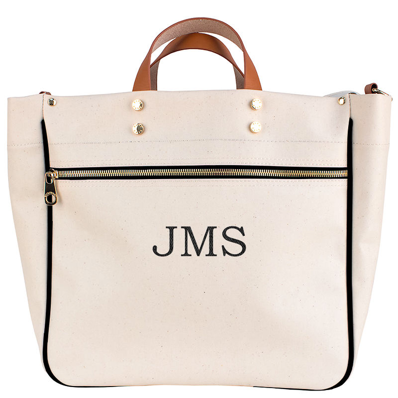 Monogrammed Codie Canvas Tote