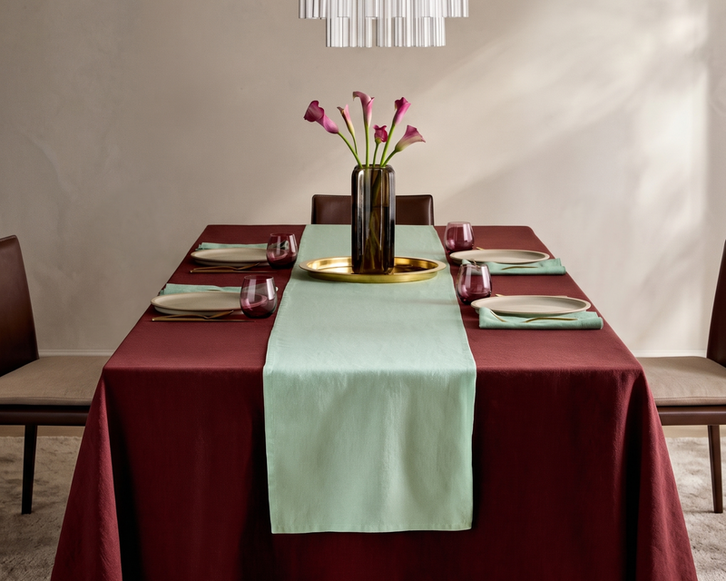 European Linen Table Runner