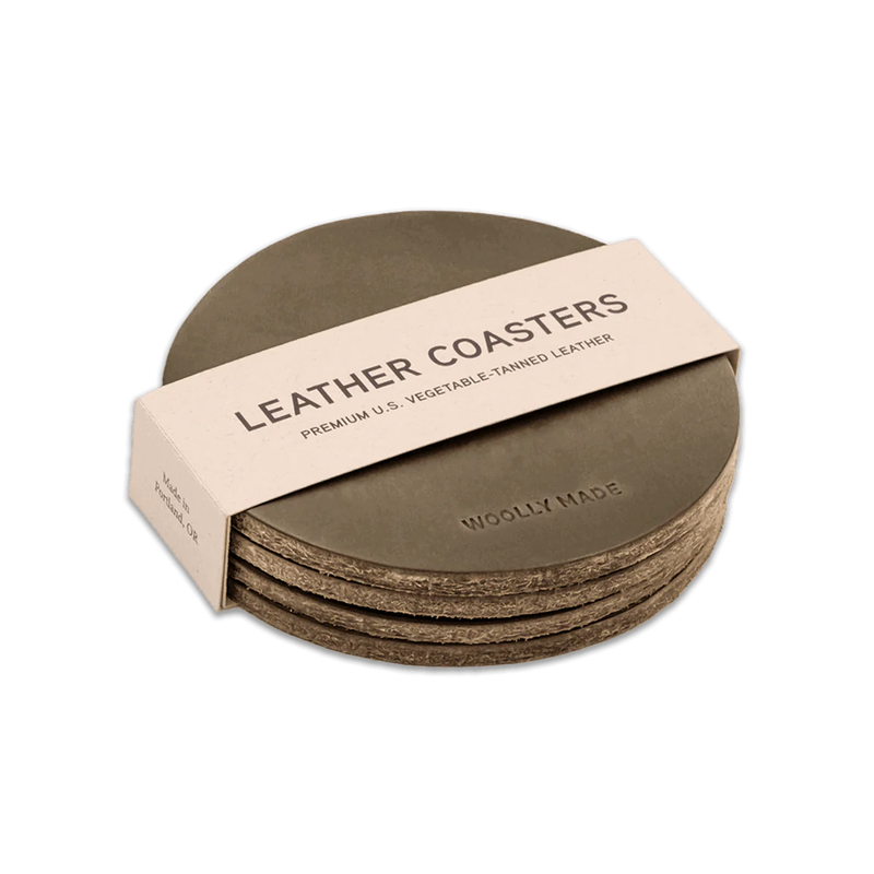 Leather Coaster Set of 4