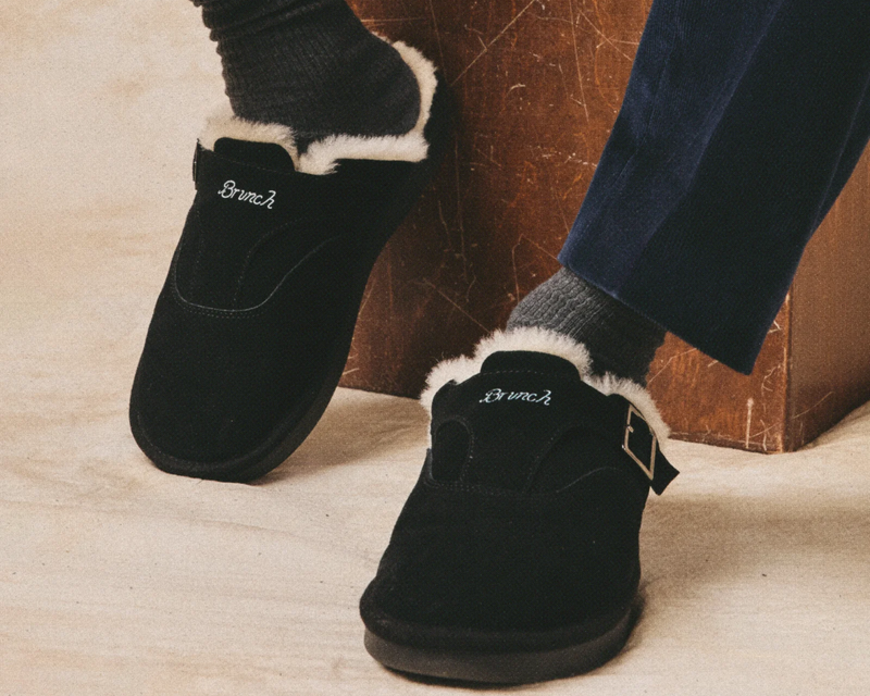 Amour Suede Shearling Slipper