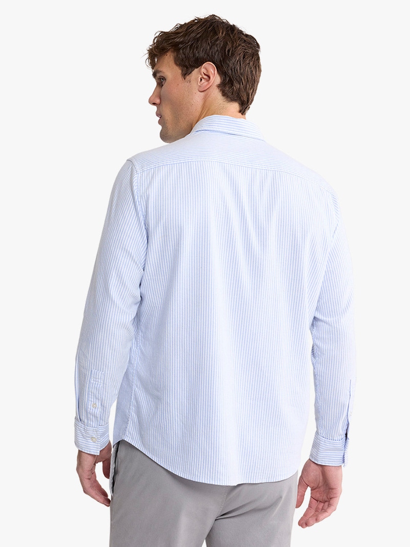 Salty Oxford Shirt, Light Blue Stripe