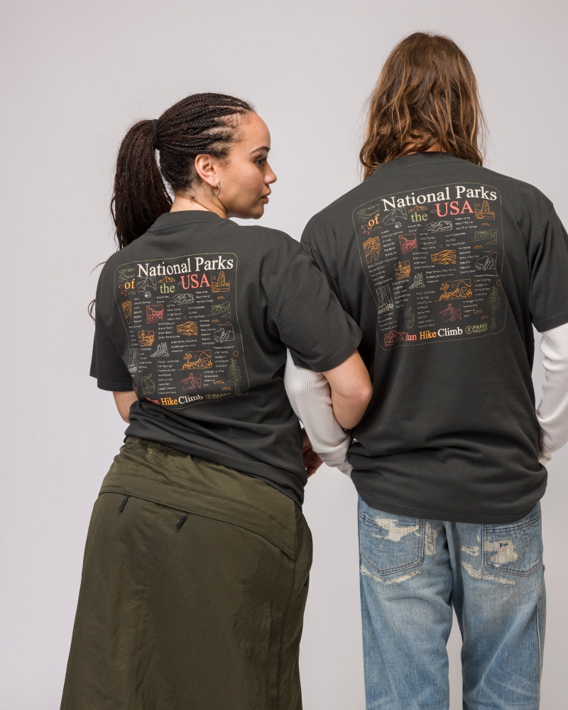 National Parks Outline Checklist Tee