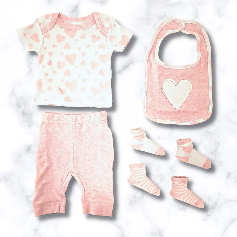 Newborn Baby 5 Piece Gift Set