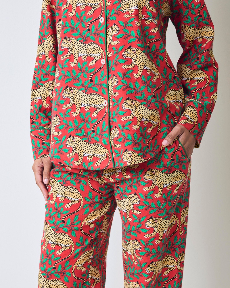 Long PJ Set in Winter Holly Bagheera, Ruby