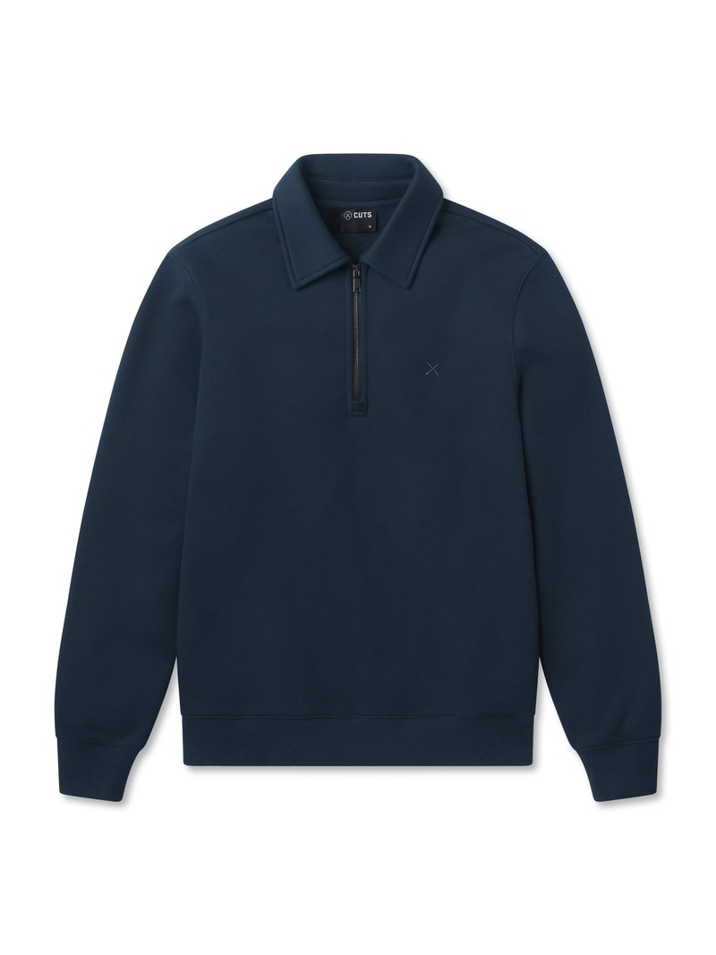 Men's Divine Fleece Q-Zip, Obsidian