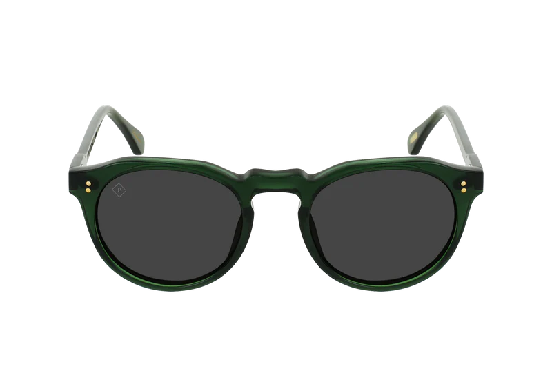 Remmy Unisex Retro Round Polarized Sunglasses, 52