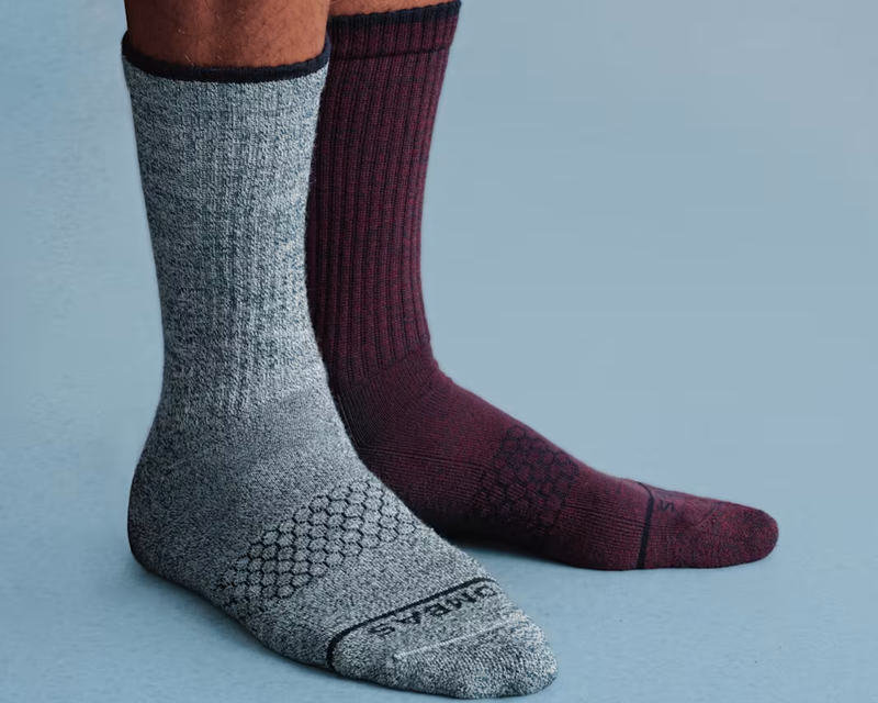 Men's Merino Wool Blend Calf Socks