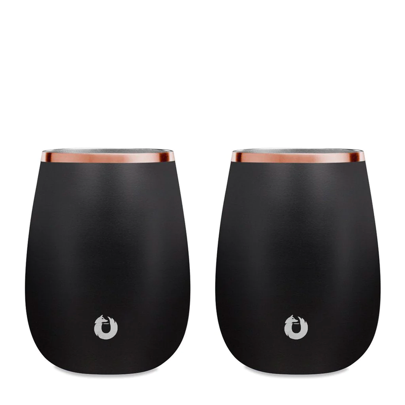 Stainless Steel Grand Pinot Wine Glass Set of 2