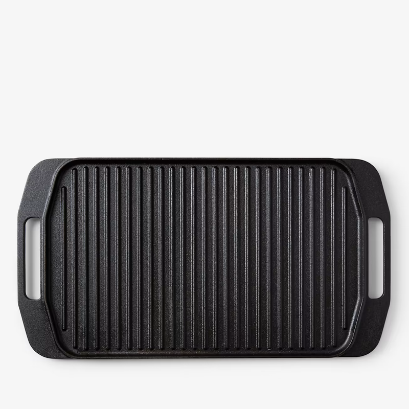 Cast Iron Reversible Griddle and Grill Press