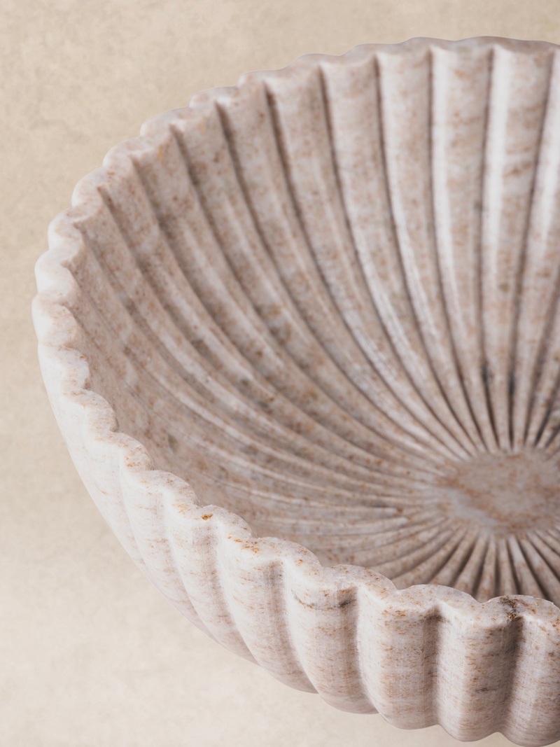Cairo Fluted Onyx Bowl