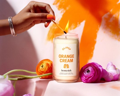 Olipop x Homesick Orange Cream Candle