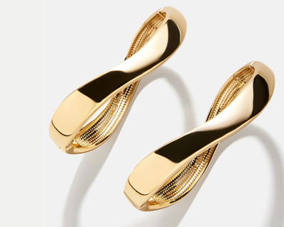 Natalia Wavy Hinge Bangle Set