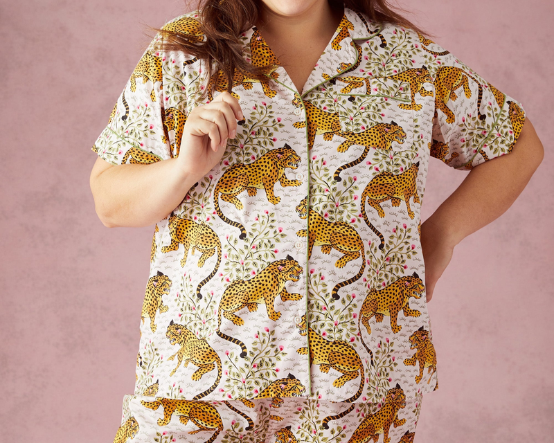 Short PJ Set in Bagheera, Blush