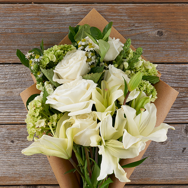Glowing Bouquet with Montecito Vase