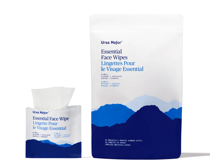 Essential Face Wipes, 20 Count