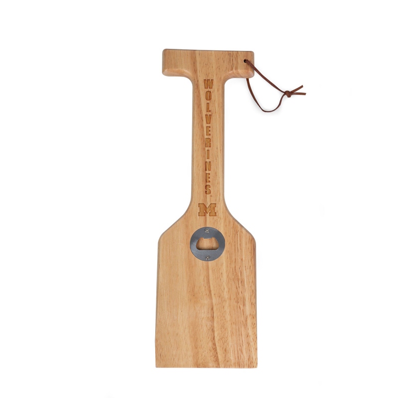 NCAA Hardwood BBQ Scraper with Bottle Opener