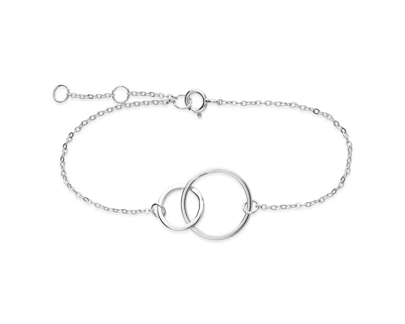 Sterling Silver Interlocking Circle Bracelet