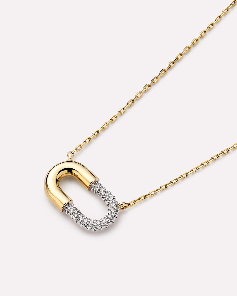 Blake Gold Mini Micropave Necklace