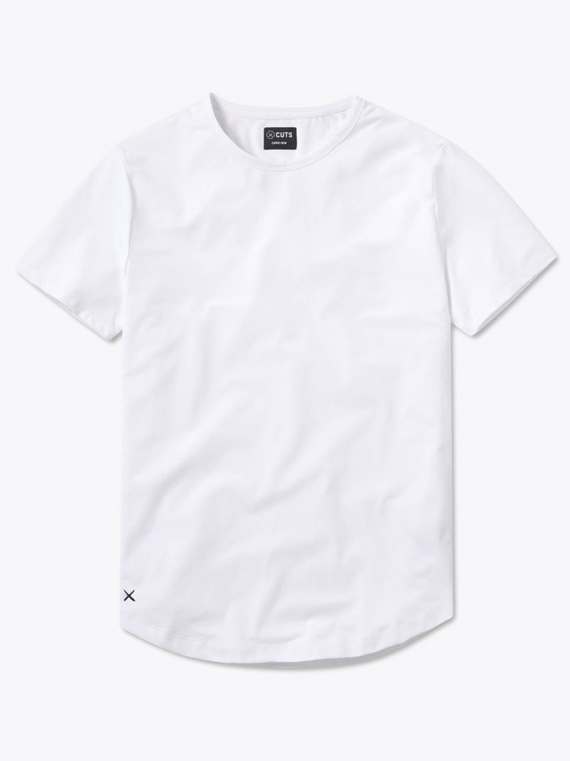 Men's AO Curve-Hem Tee, White