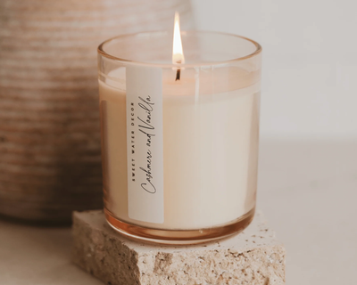 Tinted Glass Soy Wax Candle