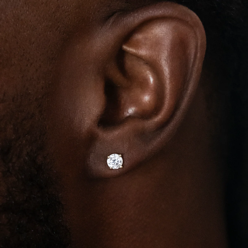 5mm Round Cut CZ Stud Earrings