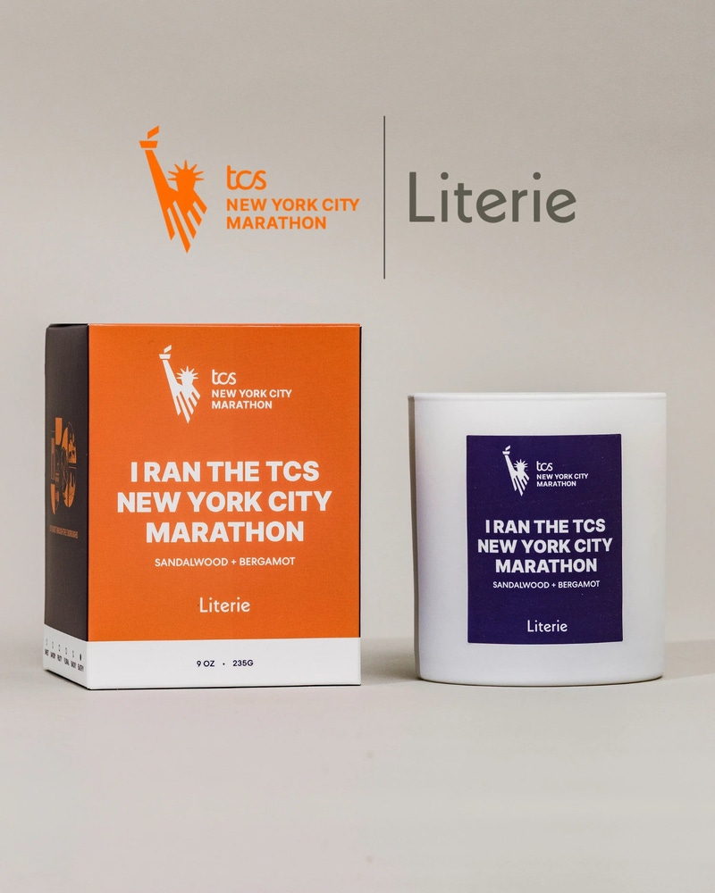 I Ran The TCS New York City Marathon Candle