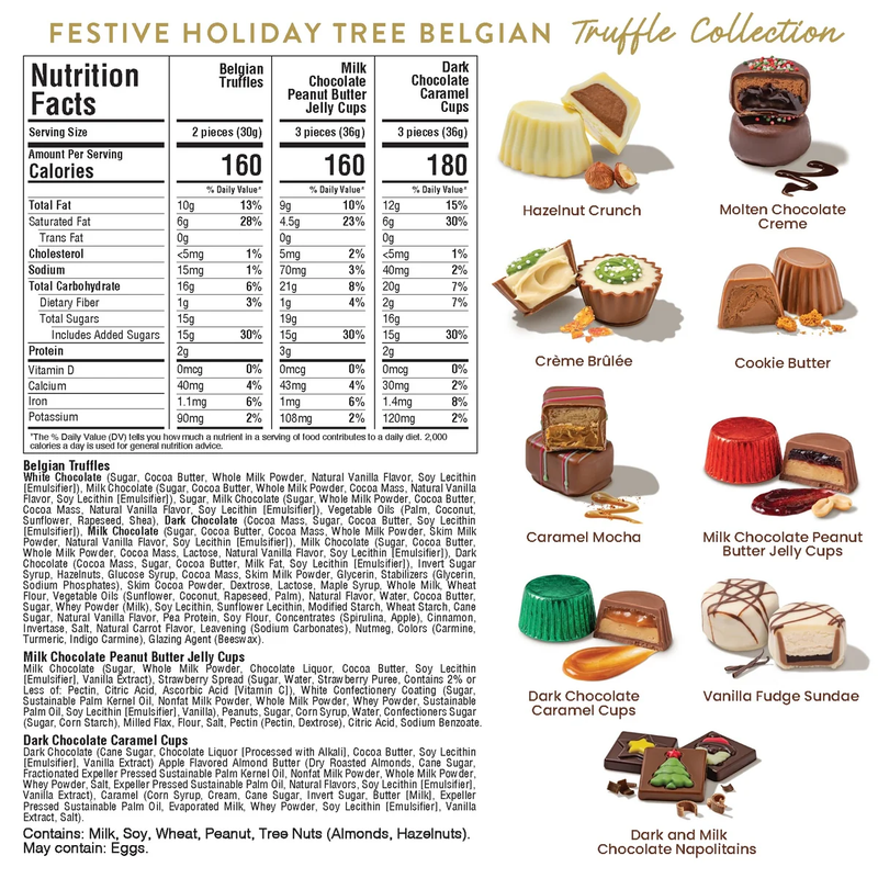 Festive Forest Belgian Truffle Tree